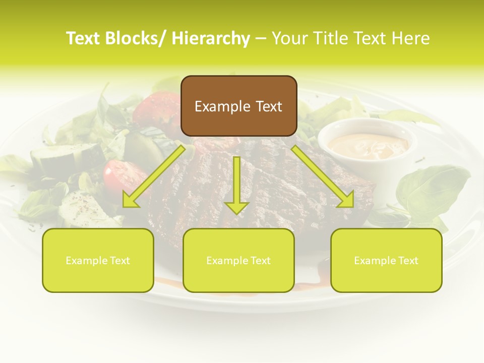 Cooked Fillet Vegetable PowerPoint Template