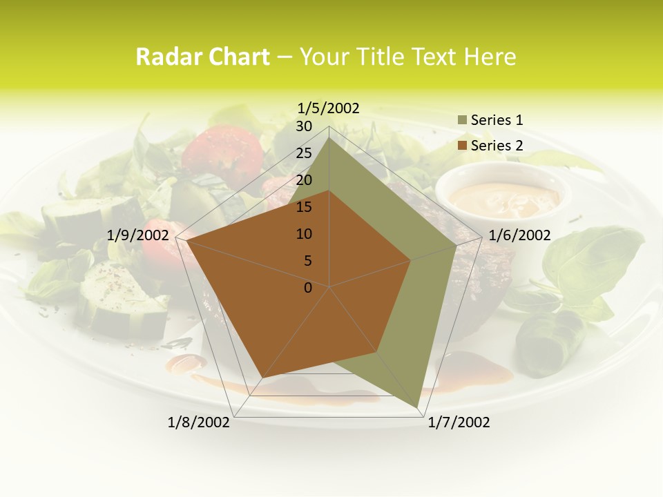 Cooked Fillet Vegetable PowerPoint Template