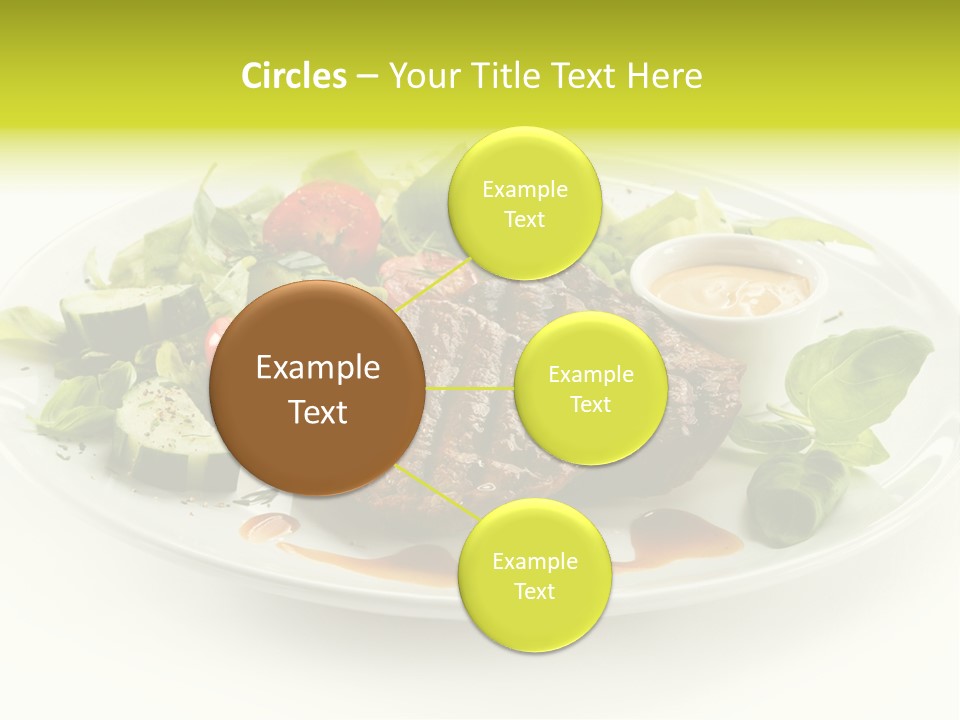 Cooked Fillet Vegetable PowerPoint Template