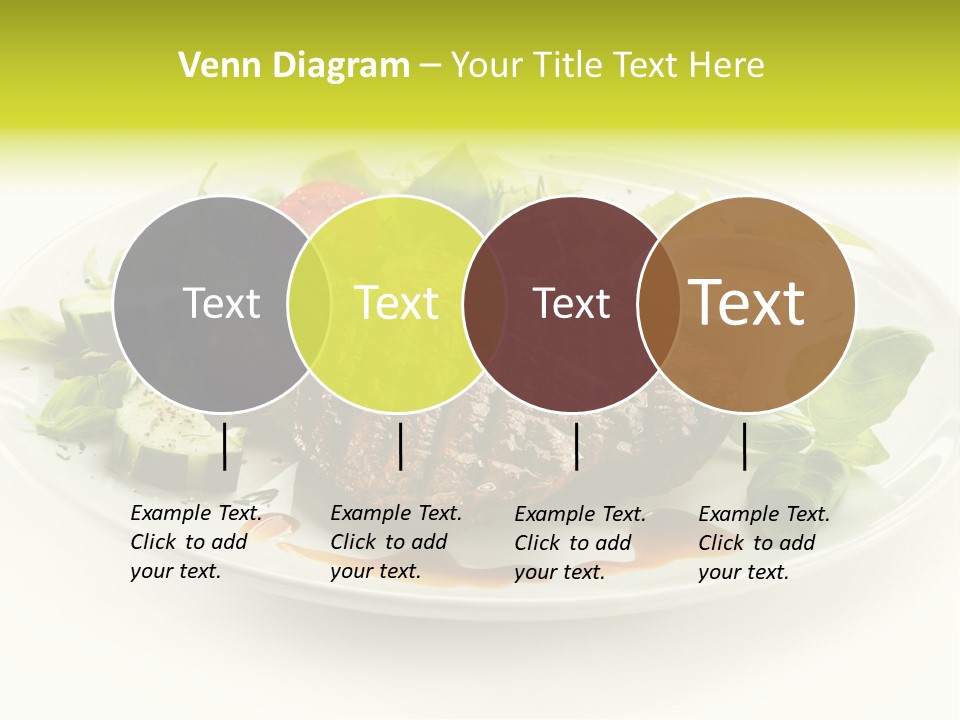 Cooked Fillet Vegetable PowerPoint Template