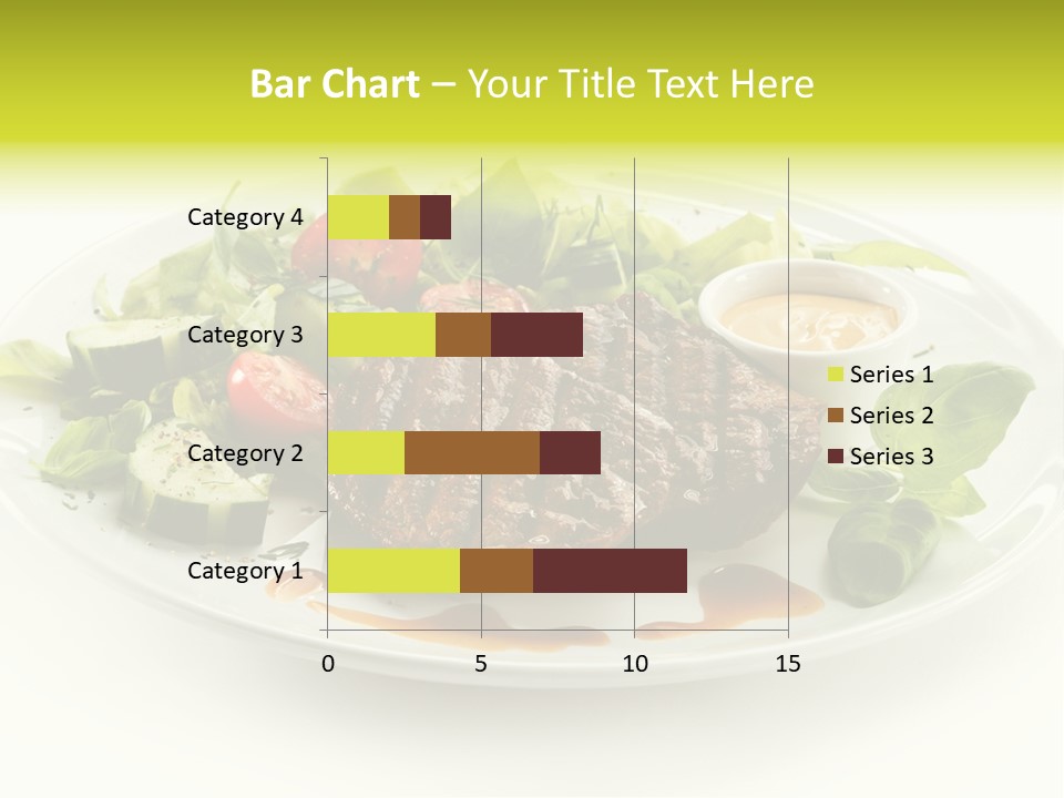 Cooked Fillet Vegetable PowerPoint Template