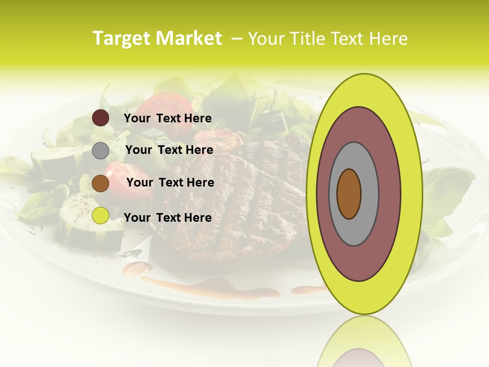 Cooked Fillet Vegetable PowerPoint Template