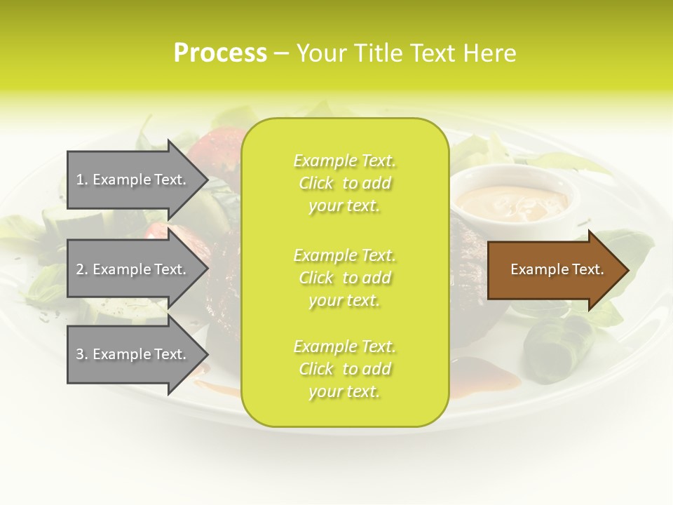 Cooked Fillet Vegetable PowerPoint Template