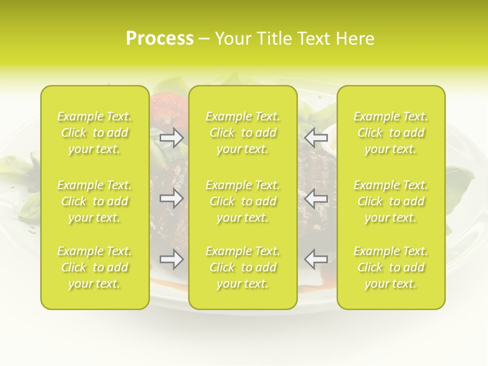 Cooked Fillet Vegetable PowerPoint Template