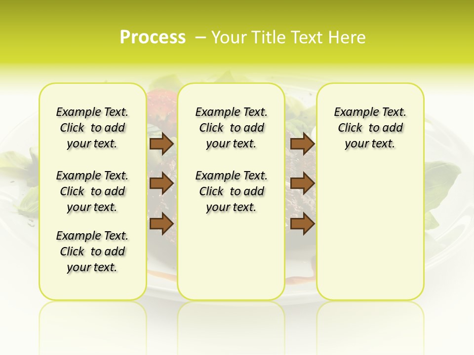 Cooked Fillet Vegetable PowerPoint Template
