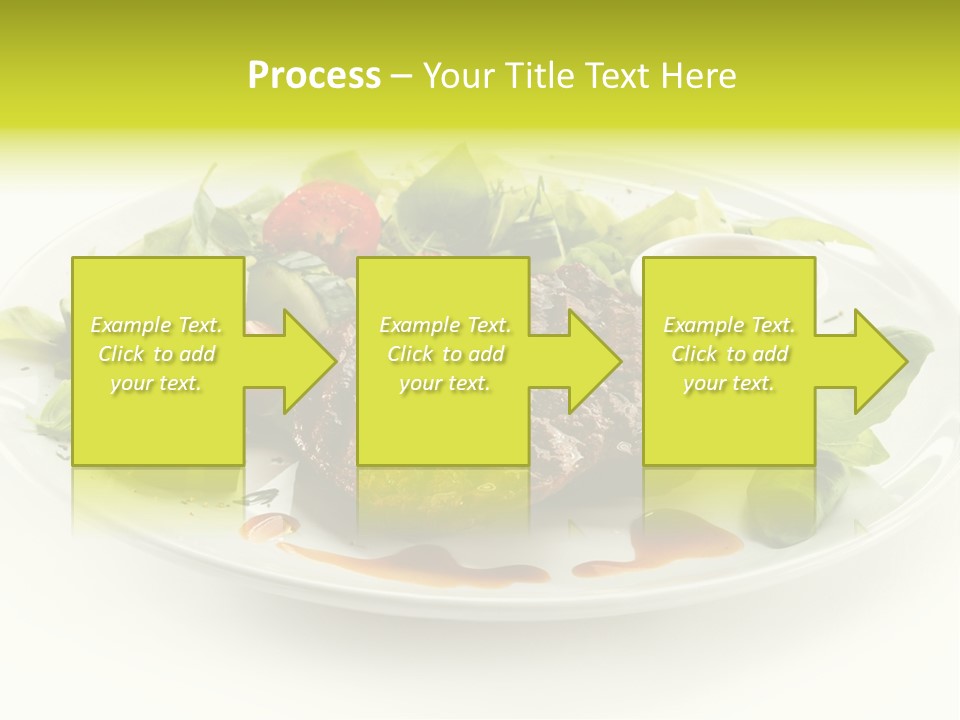 Cooked Fillet Vegetable PowerPoint Template