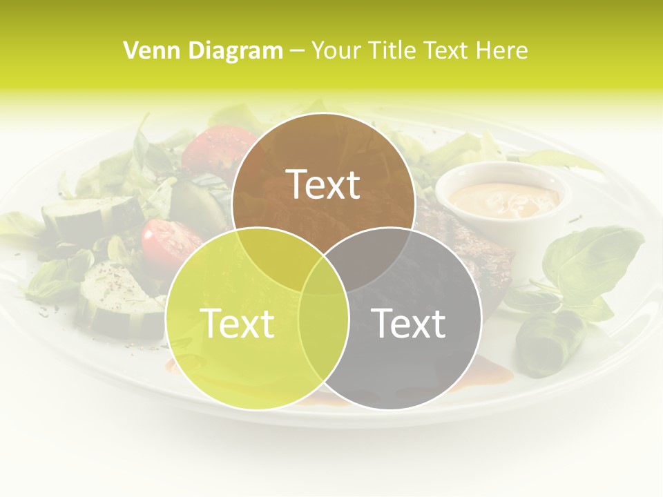 Cooked Fillet Vegetable PowerPoint Template