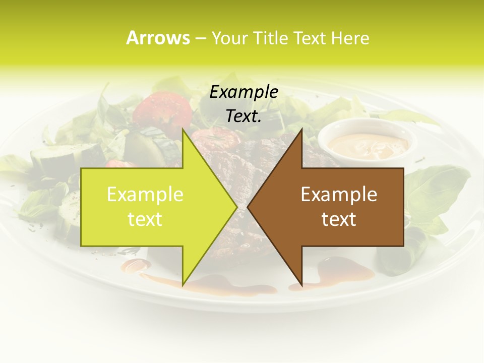 Cooked Fillet Vegetable PowerPoint Template