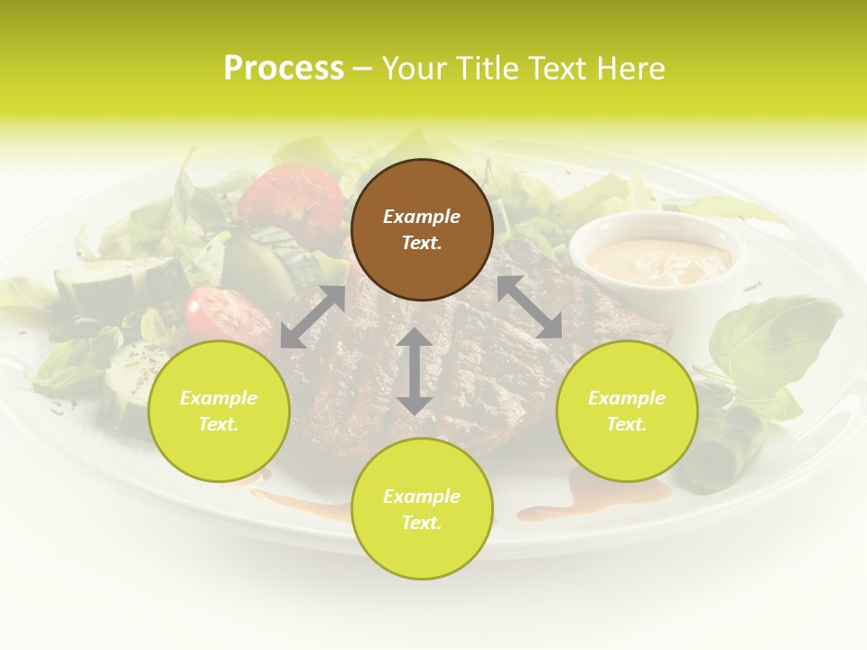Cooked Fillet Vegetable PowerPoint Template