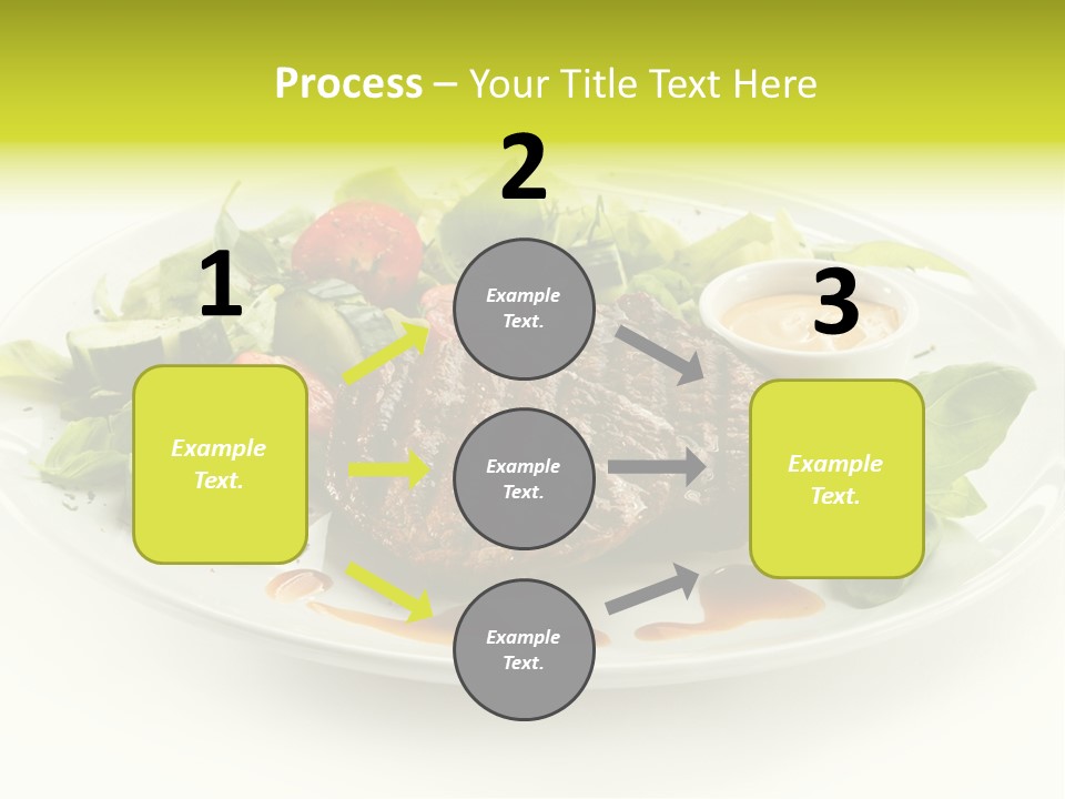 Cooked Fillet Vegetable PowerPoint Template