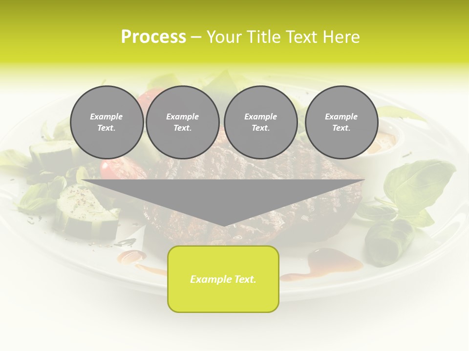 Cooked Fillet Vegetable PowerPoint Template