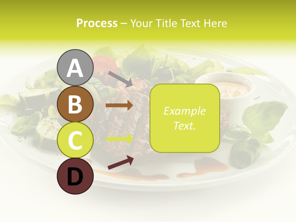 Cooked Fillet Vegetable PowerPoint Template
