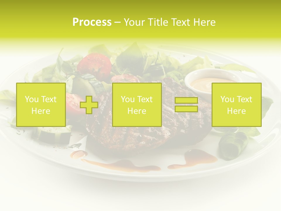 Cooked Fillet Vegetable PowerPoint Template