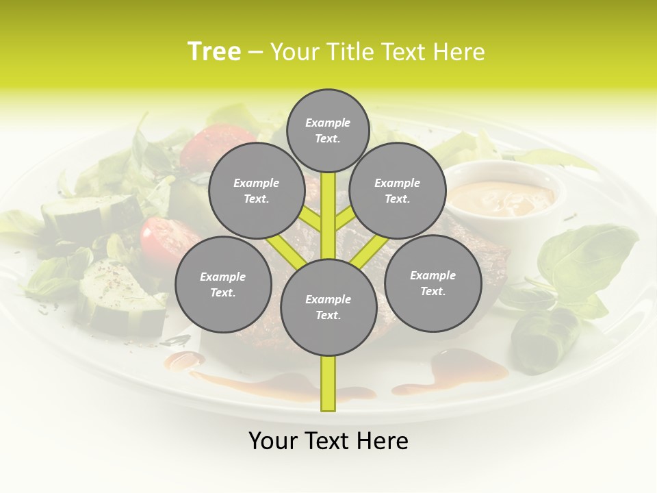 Cooked Fillet Vegetable PowerPoint Template