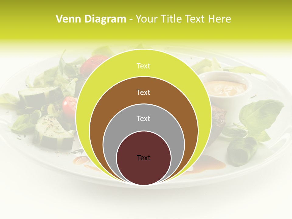 Cooked Fillet Vegetable PowerPoint Template