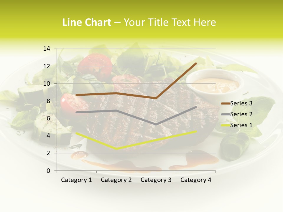 Cooked Fillet Vegetable PowerPoint Template