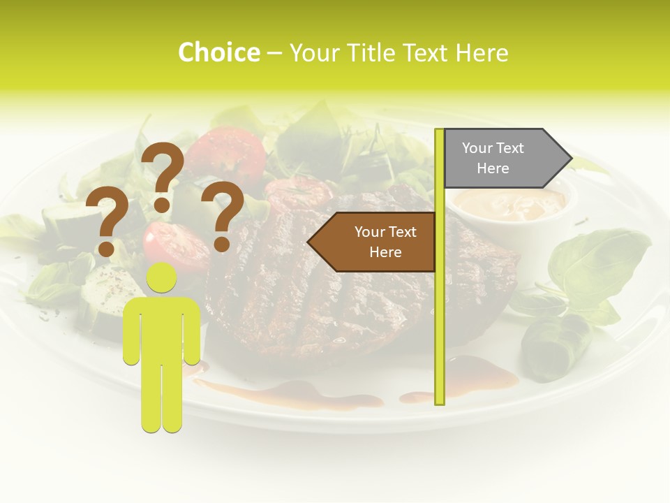 Cooked Fillet Vegetable PowerPoint Template