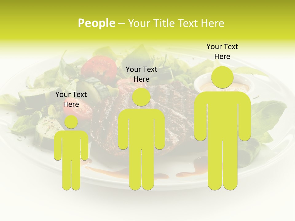 Cooked Fillet Vegetable PowerPoint Template