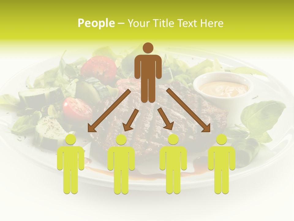 Cooked Fillet Vegetable PowerPoint Template