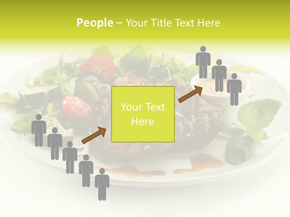 Cooked Fillet Vegetable PowerPoint Template