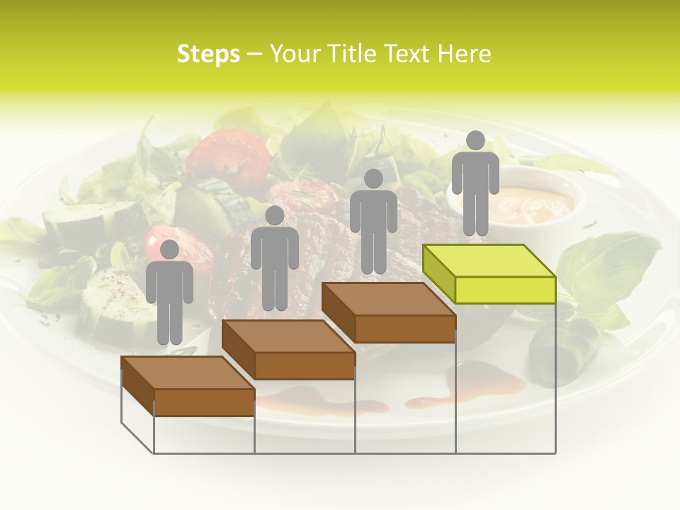 Cooked Fillet Vegetable PowerPoint Template