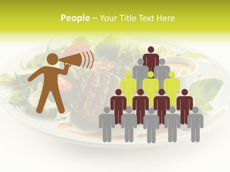 Cooked Fillet Vegetable PowerPoint Template