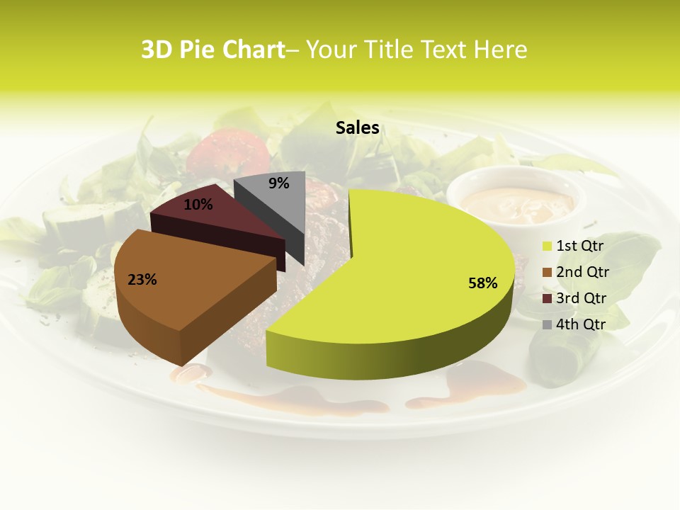 Cooked Fillet Vegetable PowerPoint Template
