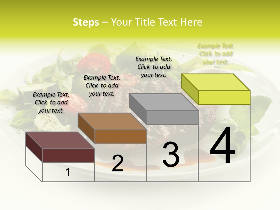 Cooked Fillet Vegetable PowerPoint Template