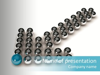 Sphere Sign Reflection PowerPoint Template