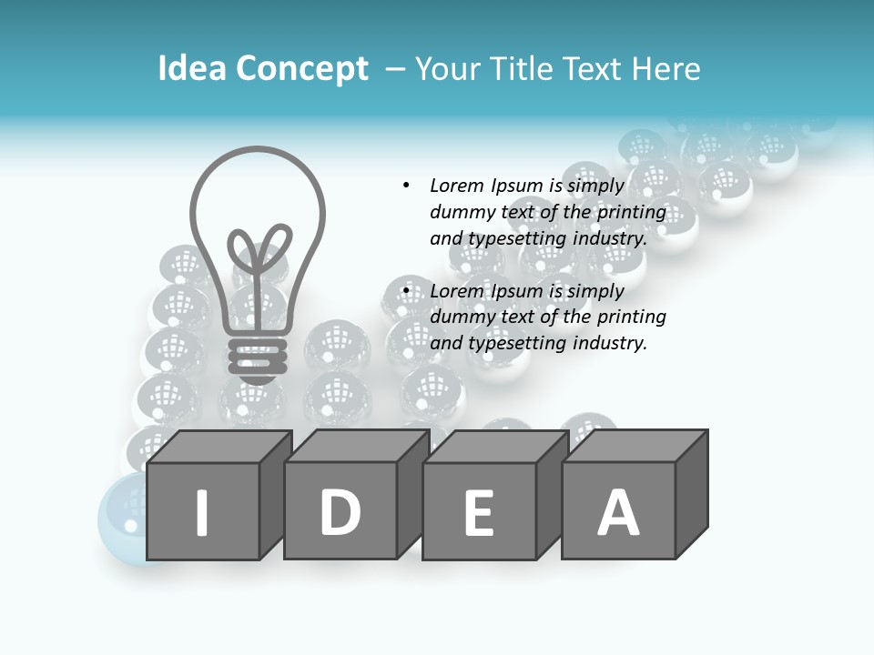 Sphere Sign Reflection PowerPoint Template