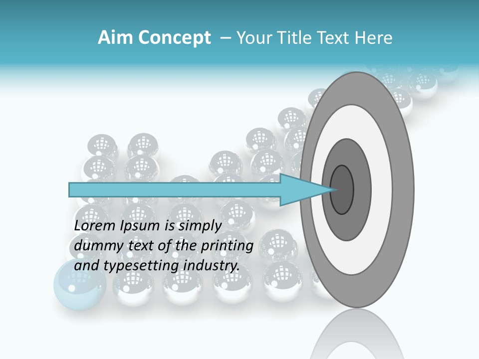 Sphere Sign Reflection PowerPoint Template