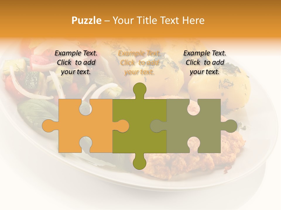 White Tomato Fillet PowerPoint Template