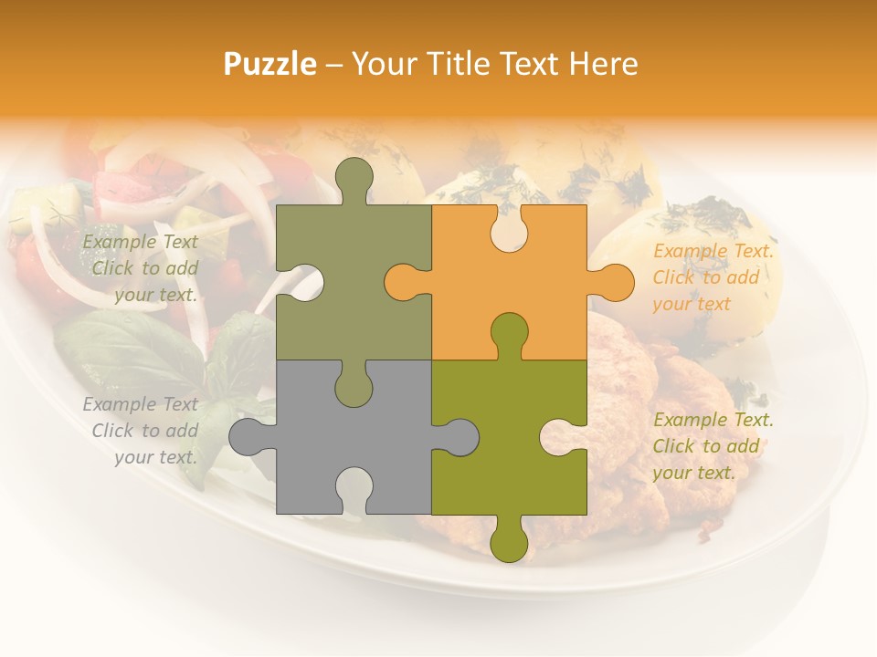 White Tomato Fillet PowerPoint Template