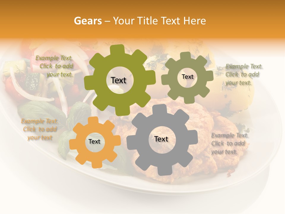 White Tomato Fillet PowerPoint Template