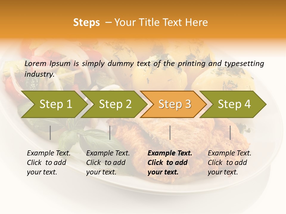 White Tomato Fillet PowerPoint Template