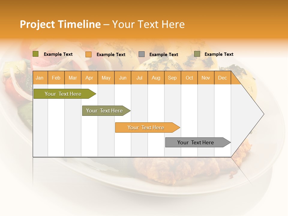 White Tomato Fillet PowerPoint Template