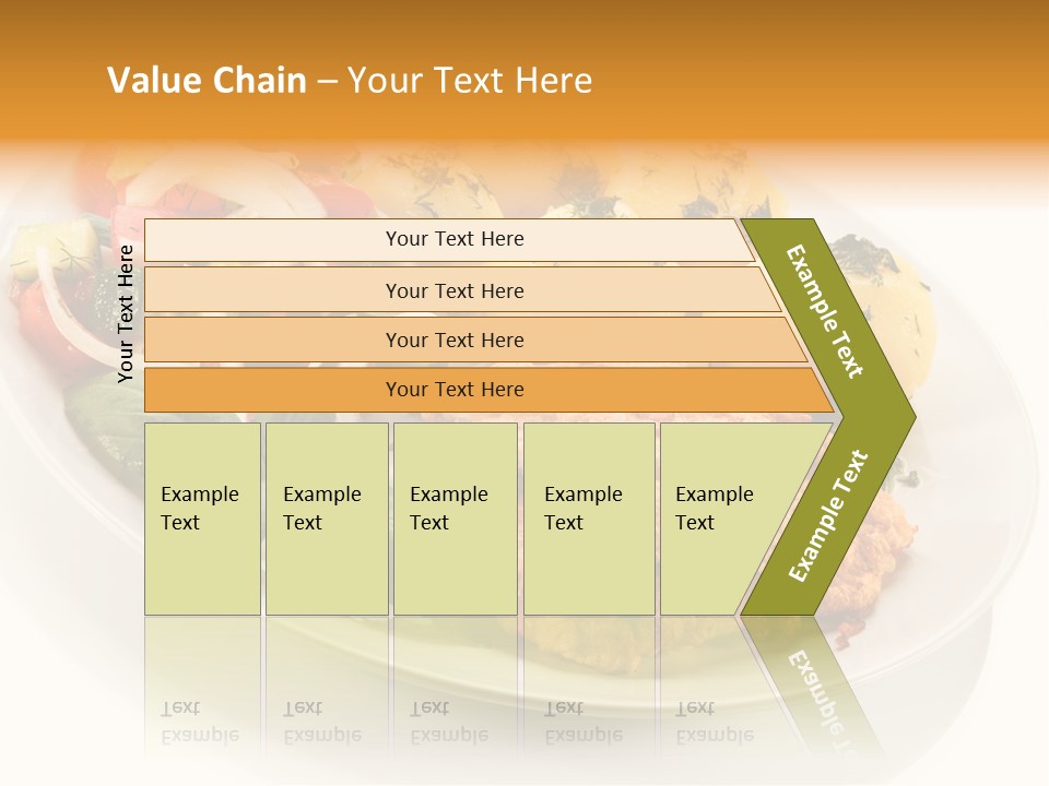 White Tomato Fillet PowerPoint Template