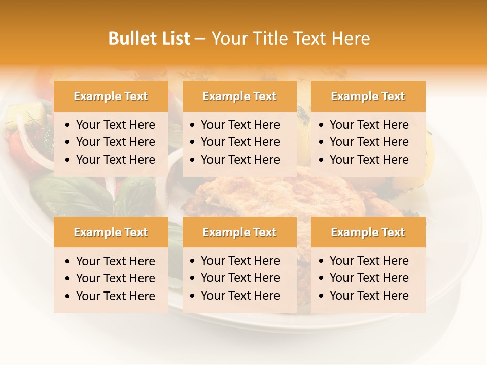 White Tomato Fillet PowerPoint Template