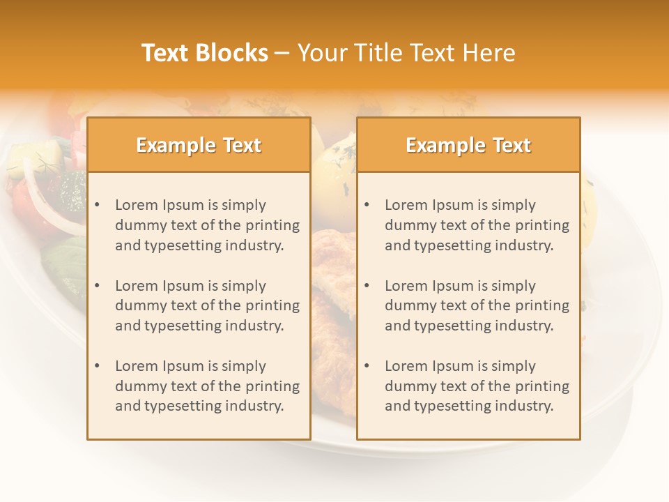 White Tomato Fillet PowerPoint Template