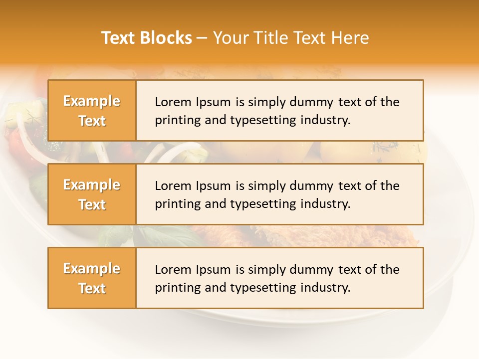 White Tomato Fillet PowerPoint Template