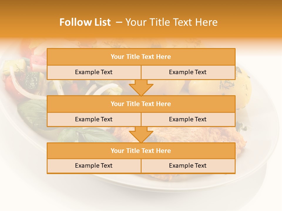 White Tomato Fillet PowerPoint Template
