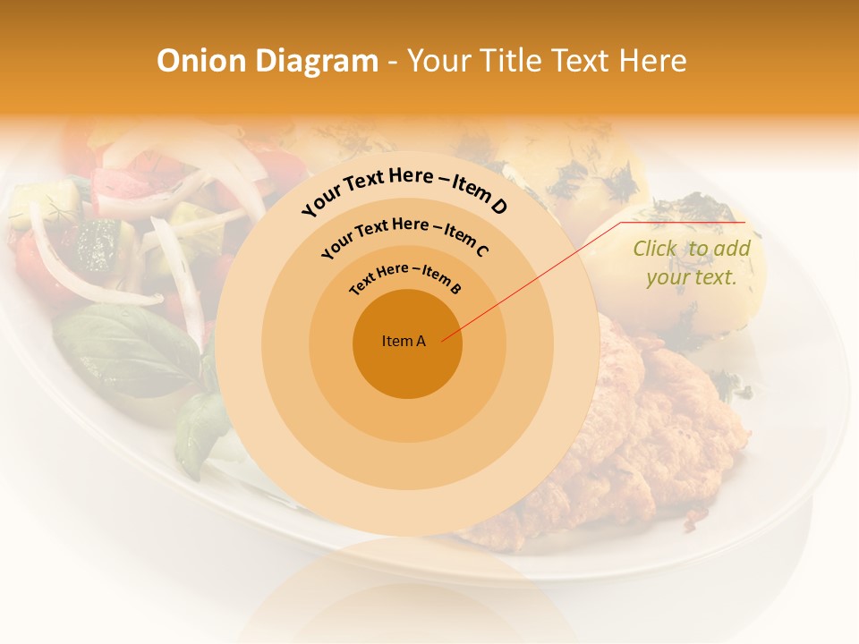 White Tomato Fillet PowerPoint Template