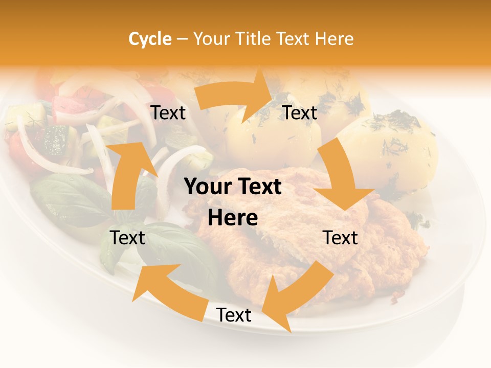 White Tomato Fillet PowerPoint Template