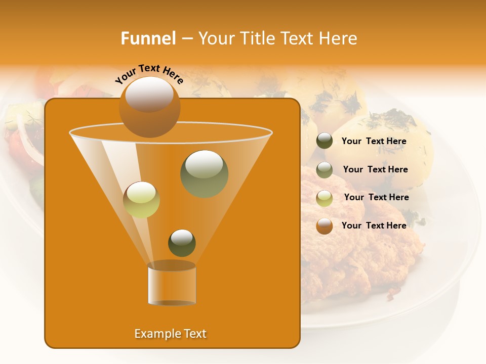White Tomato Fillet PowerPoint Template
