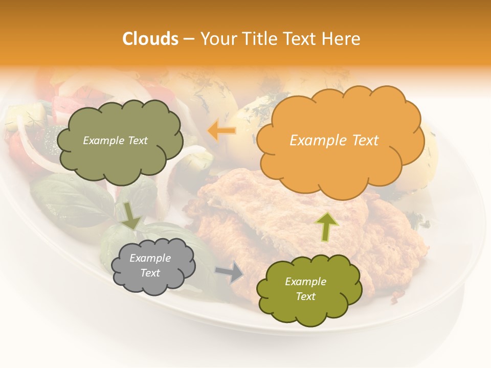 White Tomato Fillet PowerPoint Template