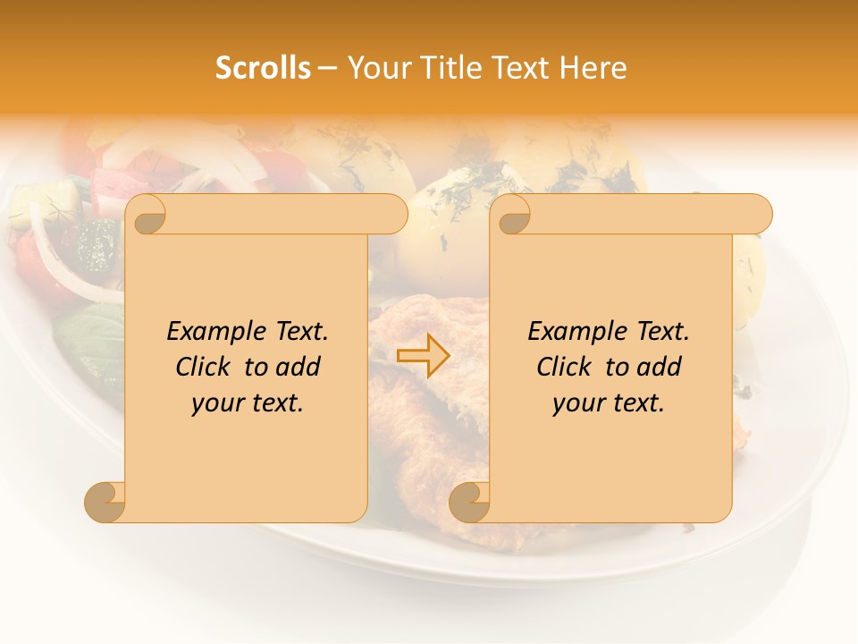 White Tomato Fillet PowerPoint Template