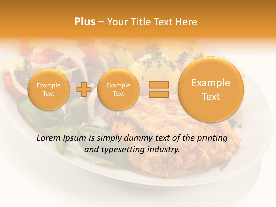 White Tomato Fillet PowerPoint Template