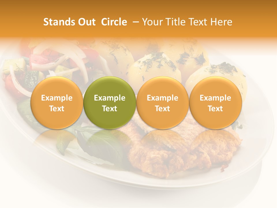 White Tomato Fillet PowerPoint Template