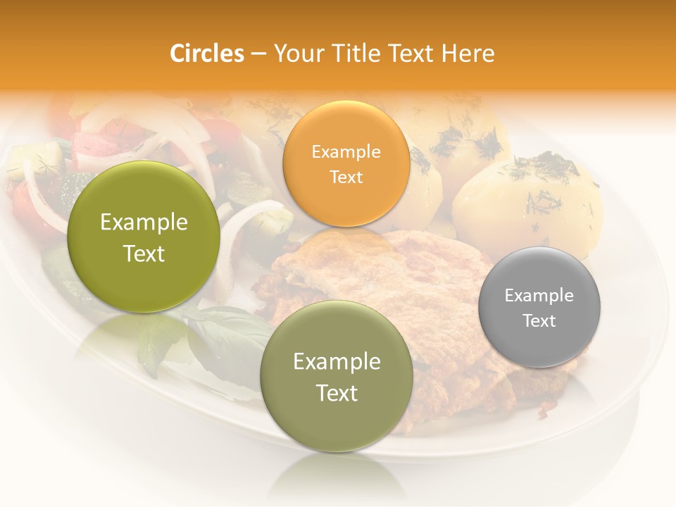 White Tomato Fillet PowerPoint Template