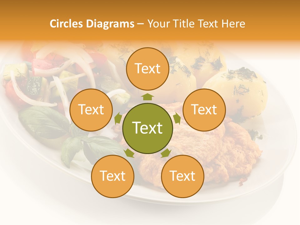 White Tomato Fillet PowerPoint Template